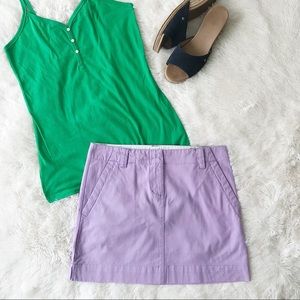 Nantucket Brand lilac chino mini skirt NWT size S